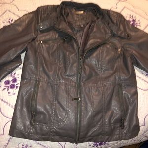 Leather Jacket light purple